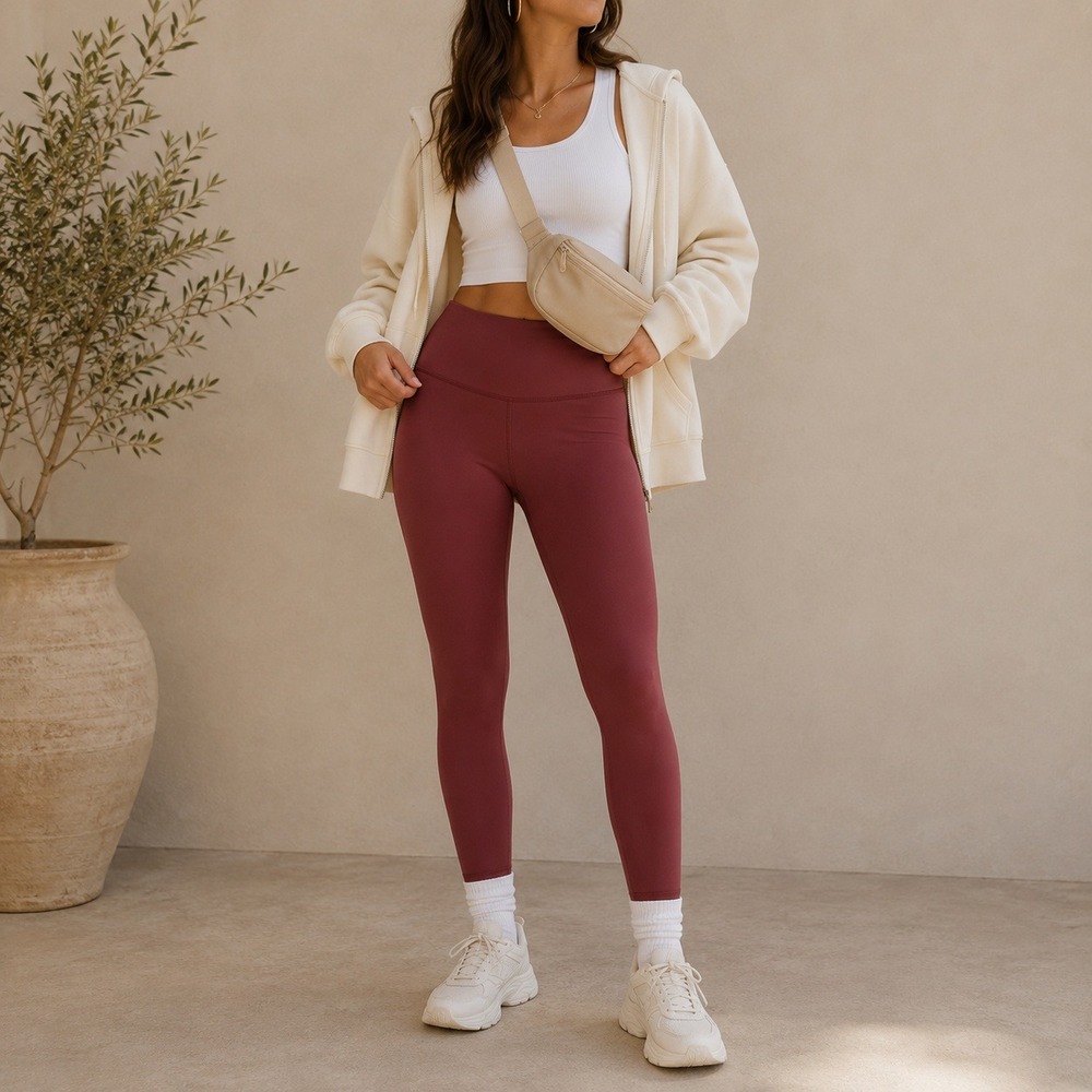 SPANX High-Rise Leggings in Dusty Rose